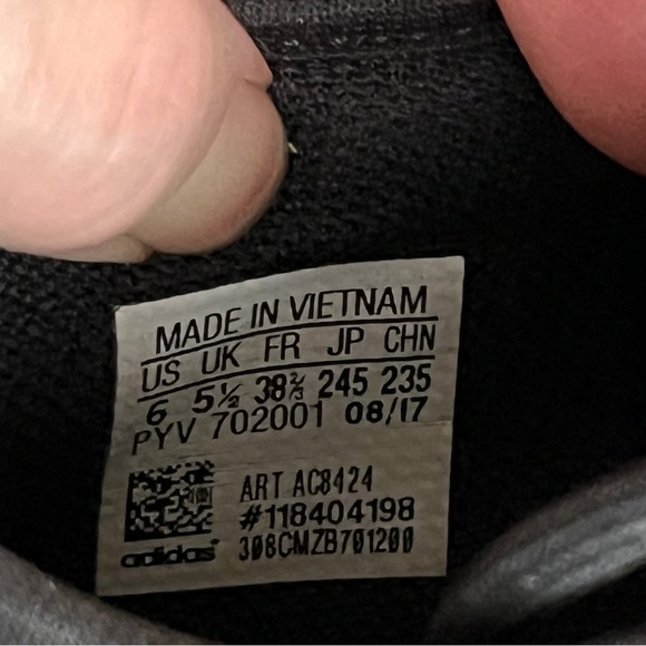 Adidas Ortholite black and gold pattern lace sneakers size 6 men’s runners shoes - Picture 10 of 10